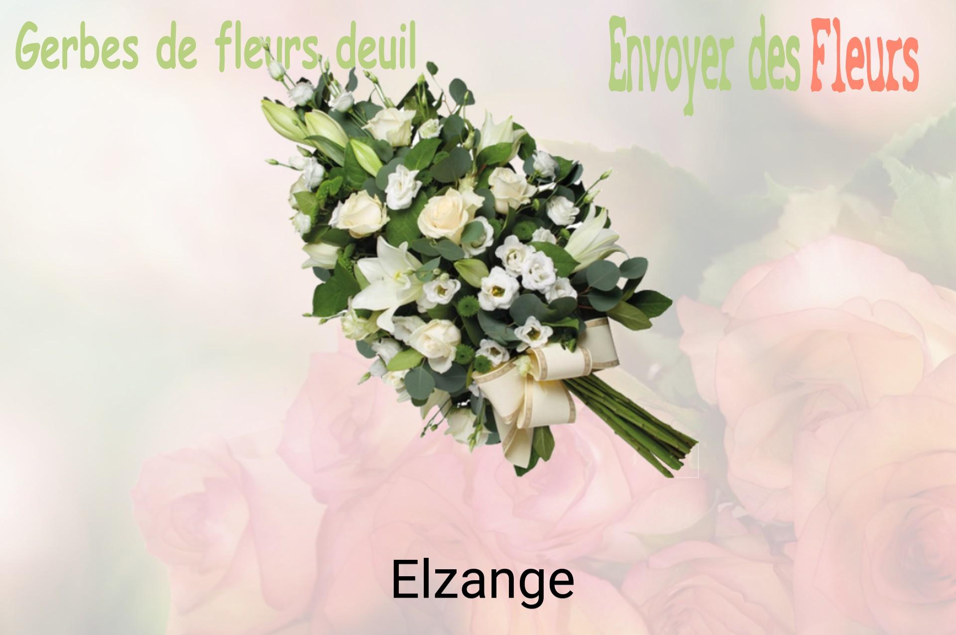Gerbe de fleurs de deuil livrée à Elzange
